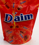 Marabou Daim milk chocolate pieces with crunchy butter almond centers  7 oz bag