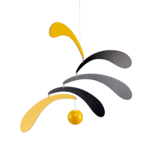 Flowing Rhythm, yellow  Flensted of Denmark   18" x 12"