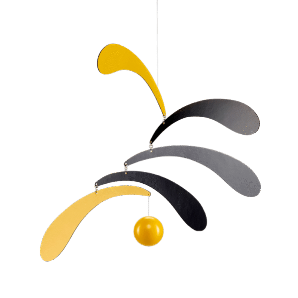 Flowing Rhythm, yellow  Flensted of Denmark   18" x 12"
