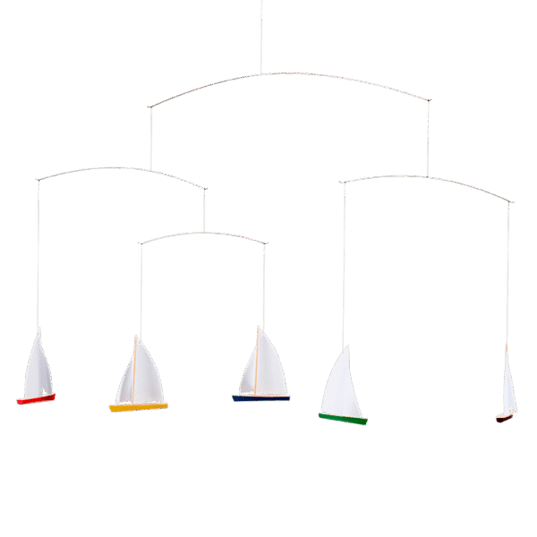 5 Boat Dinghy Regatta  Flensted of Denmark   14" x 26"
