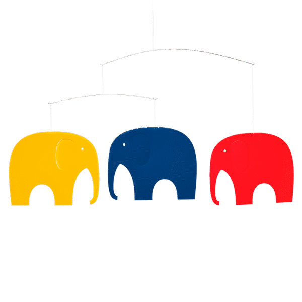 Elephant Party mobile  Flensted of Denmark   14" x 25"