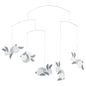 Bunnies mobile  Flensted of Denmark   19" x 21"