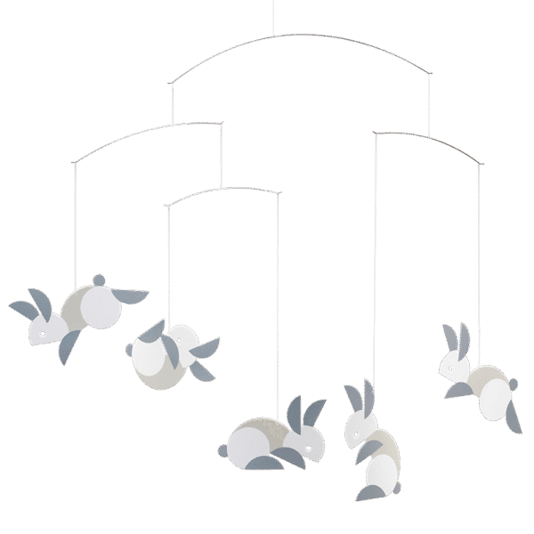 Bunnies mobile  Flensted of Denmark   19" x 21"