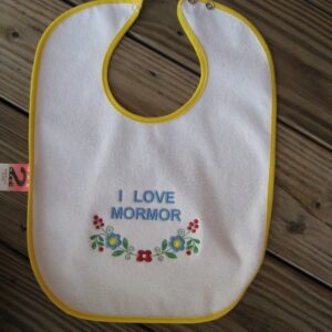 Baby Bib: I Love Mormor   11"x 15"