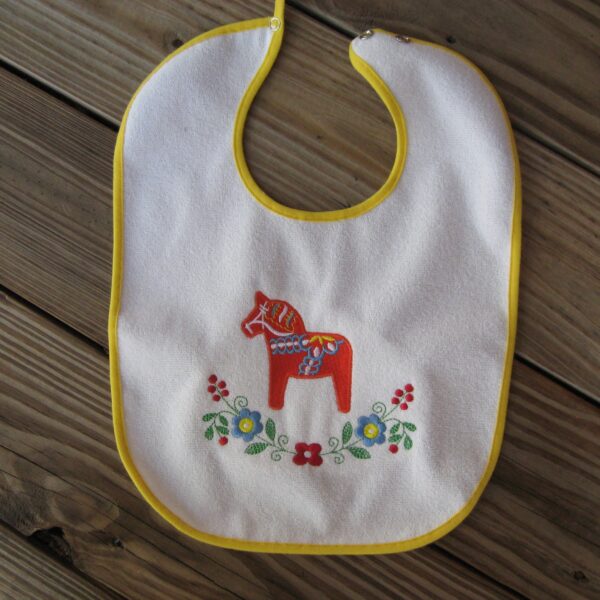 Dala Horse Baby Bib