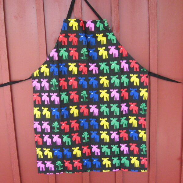 Colored Moose Apron