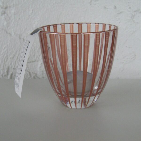 Votive: "Copper Twist"   3 3/4" tall x 3" diameter