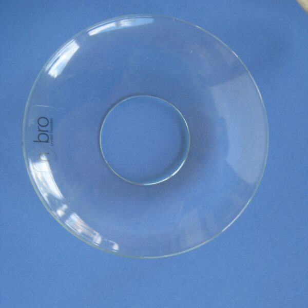 Bobeche:  Clear crystal  2.5" Made in Sweden