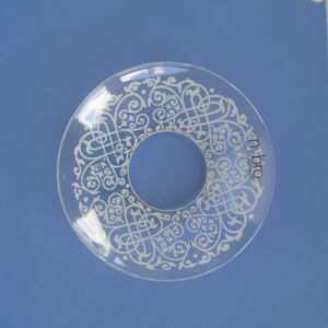 Bobeche:  Full Decor crystal 2.5"  Made in Sweden