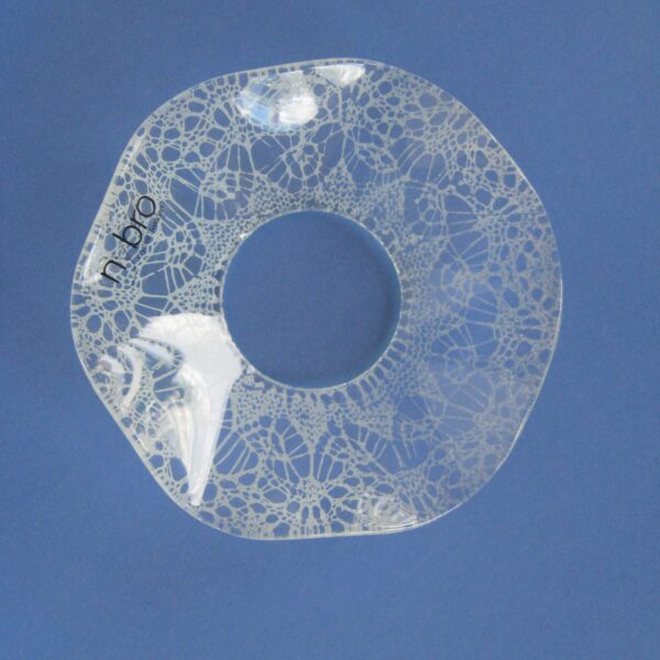 Bobeche: Linen crystal  2.5"  Made in Sweden
