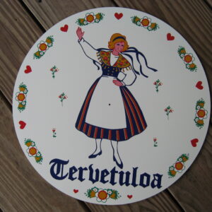 Finnish welcome sign 15"