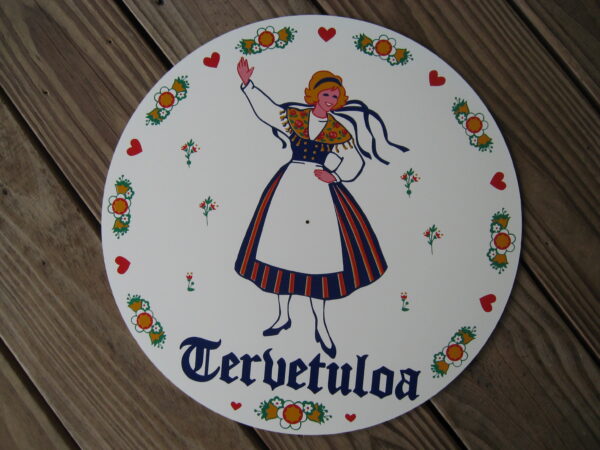 Finnish welcome sign 15"
