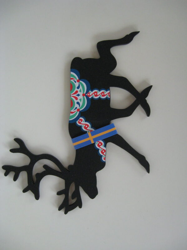 Reindeer trivet  9.5" x 7.5" rubber:  Made in Sweden