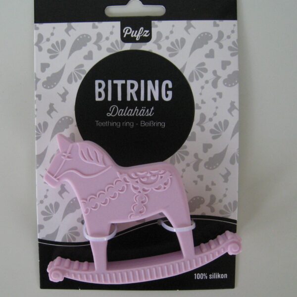 Rubber teething ring  Swedish design  3" x 4" Pufz of Sweden Åkersberga