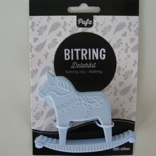 Rubber teething ring  3" x 4" Swedish design  Pufz of Sweden Åkersberga