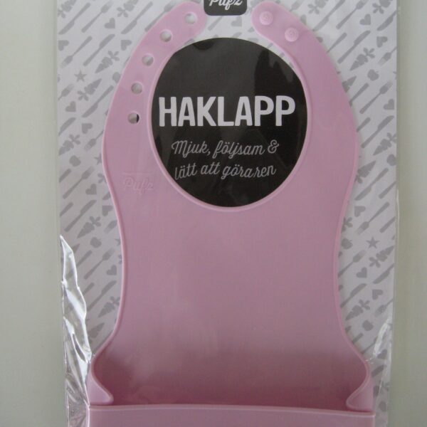 Baby bib: 7" x 12" rubber Made in Sweden