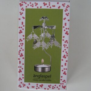 Angel chimes type candle holder "Domherre (robins)"  6.5"