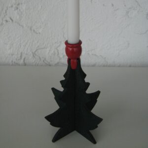 Single candle Christmas tree candle holder  11" tall  Made in Sweden
