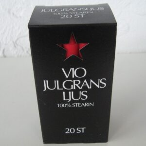 Red VIO angel chime candles, box of 20, 100% stearin