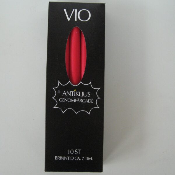 VIO Antikljus, 10 red tapers