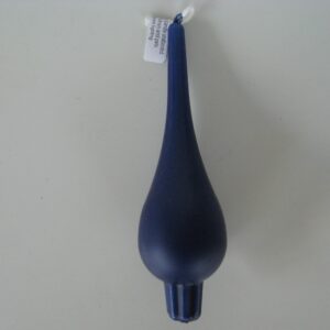 Danish teardrop candle, Navy Blue, 7.5" tall