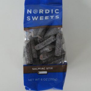 Salmiac licorice sticks 8 oz bag