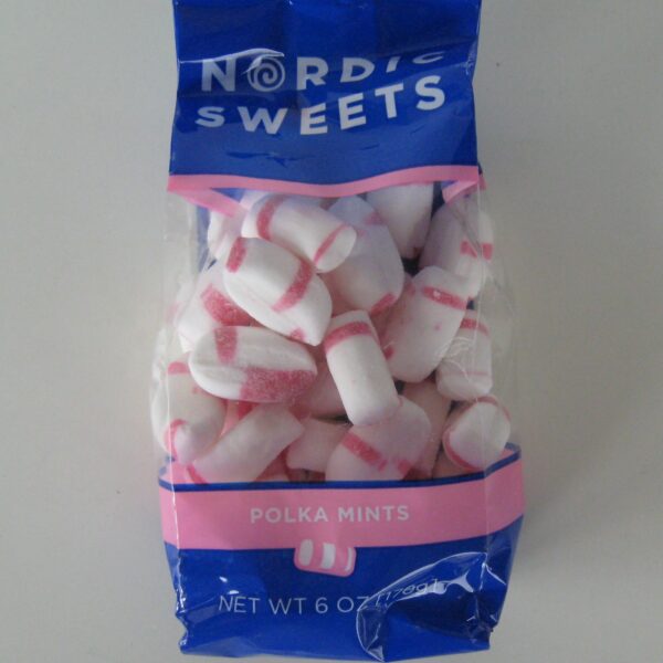 Swedish polka mint candy 5 oz bag