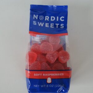 Nordic Sweets soft raspberry candy  5 oz  Sweden