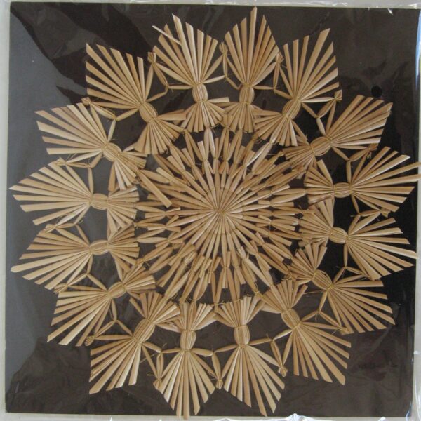 Christmas Straw Star hanging decoration,  11" diameter