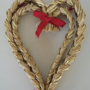 14" Straw Heart decoration  Sweden