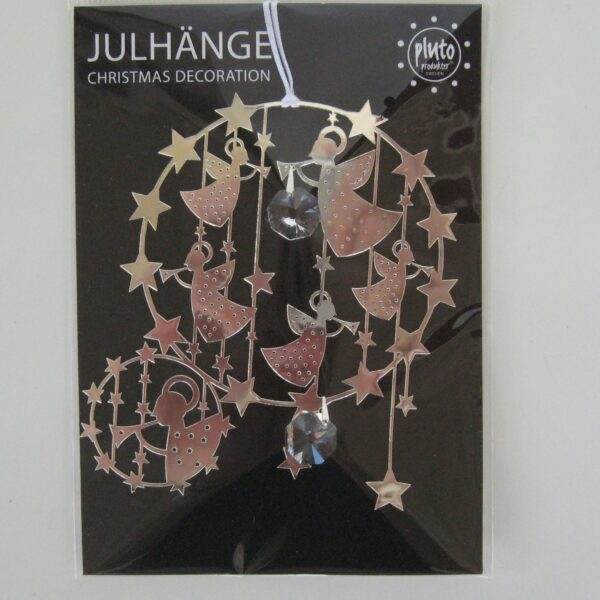 Metal angels ornament 3"  Pluto of Sweden