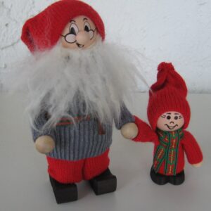 Tomte and child by Ljungströms of Sweden  6.5"