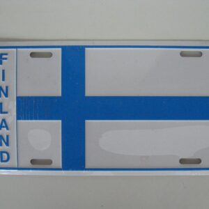 Finnish flag license plate