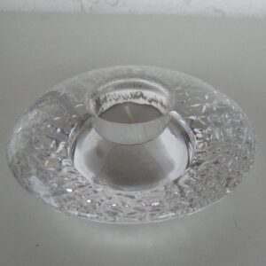 Orrefors "Discus" crystal votive