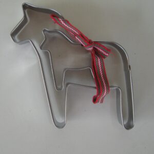 Cookie Cutters, 2 Dala Horses  3.5" x 3" & 2" x 13/4"