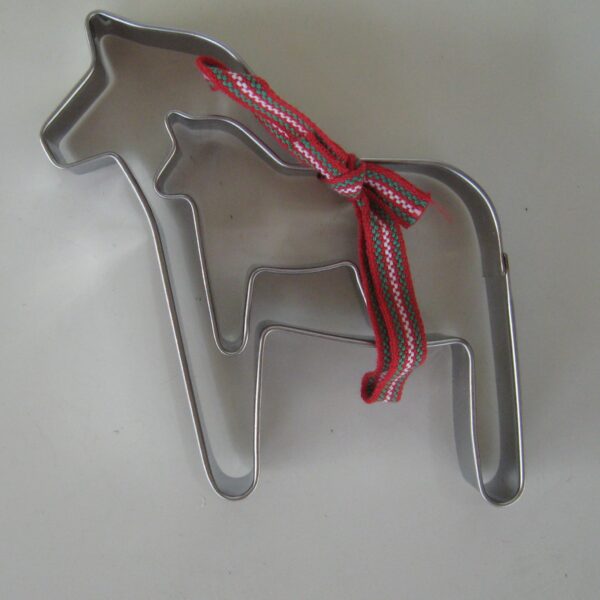 Cookie Cutters, 2 Dala Horses  3.5" x 3" & 2" x 13/4"