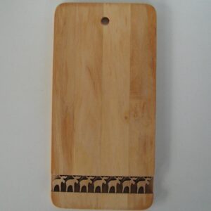 Moose carving board, 12" x 6", alder wood, Made in Sweden