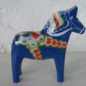 Blue Dala Horse 6"