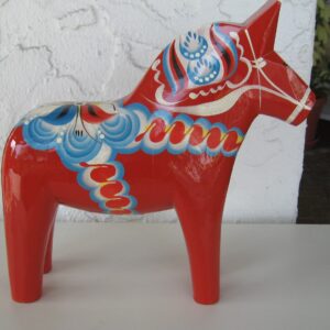 Red Dala Horse 10"