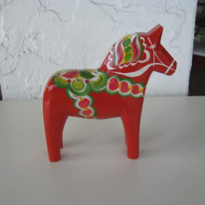 Red Dala Horse 6.5"