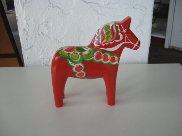 Red Dala Horse 6.5"