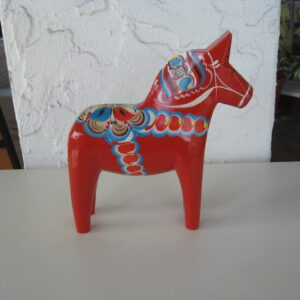 Red Dala Horse 8"
