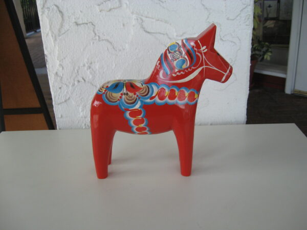 Red Dala Horse 8"