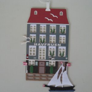 Danish papercut mobile "Havfruen" by Oda Wiedbrecht, 6.5" x 6.5"