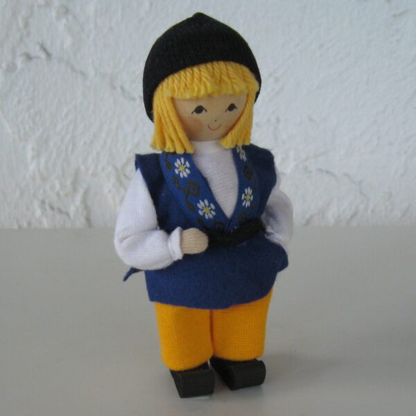 Swedish doll, boy, 5.5" tall  Butticki of Sweden