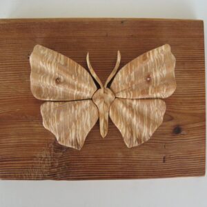 "Butterfly" by Gunnar Kanevad; world famous Swedish wood sculptor  9" x 8"