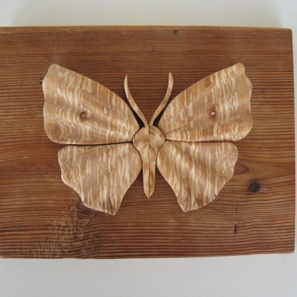 "Butterfly" by Gunnar Kanevad; world famous Swedish wood sculptor  9" x 8"