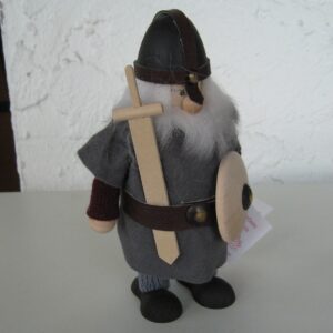 Tall Viking with sword and shield wood by Ljungströms of Sweden  6.5"