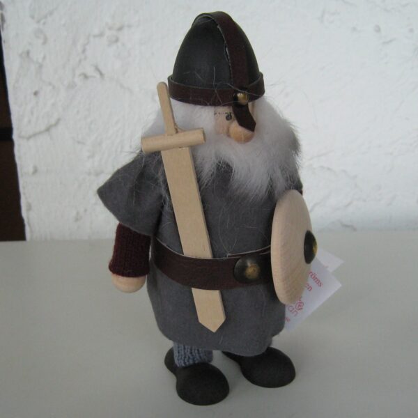 Tall Viking with sword and shield wood by Ljungströms of Sweden  6.5"