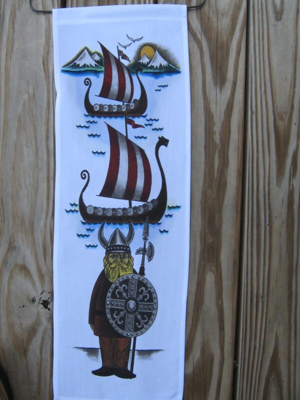 Viking ship hanger  24" x 8.5"  polyester